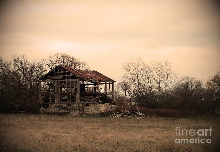 Barn Photograph - Where We Used To Play by Debi Burns Barn Photograph - Where We Used To Play by Debi Burns