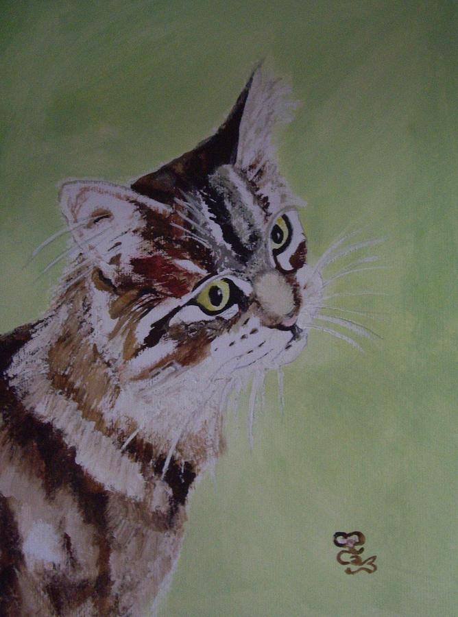 Wheres my dinner? Painting by Carole Robins