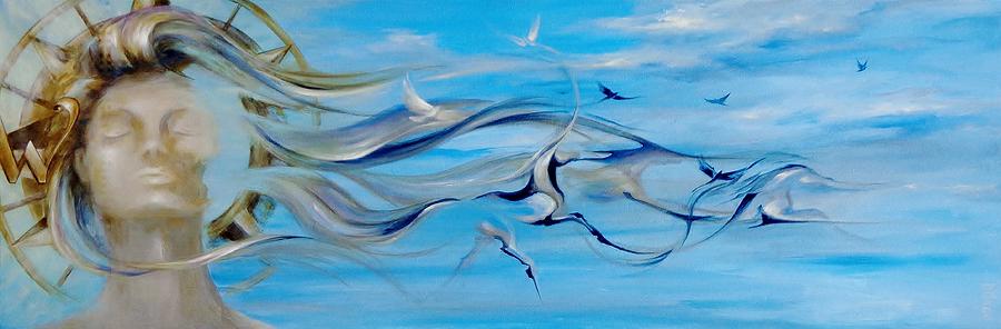 Wherever The Wind Takes Me Painting by Dina Dargo