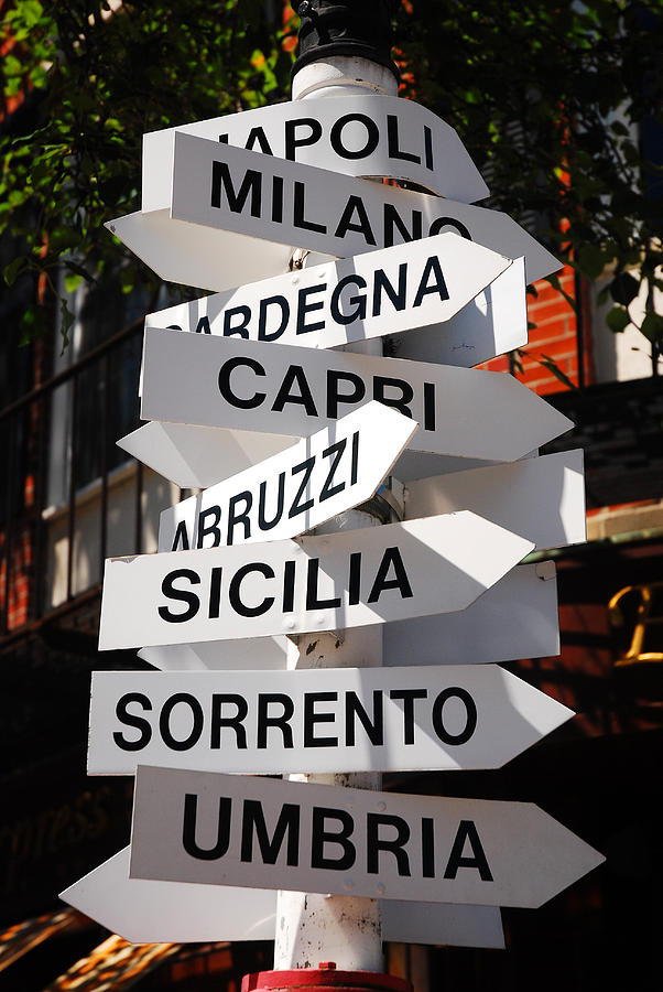 Which Way to Italy Photograph by James Kirkikis