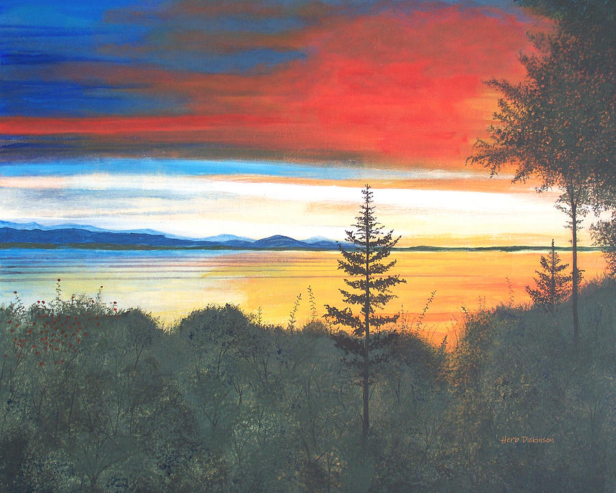 Whidbey Island Painting by Herb Dickinson