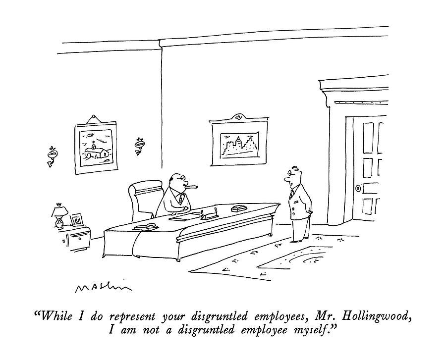 upset employee cartoon