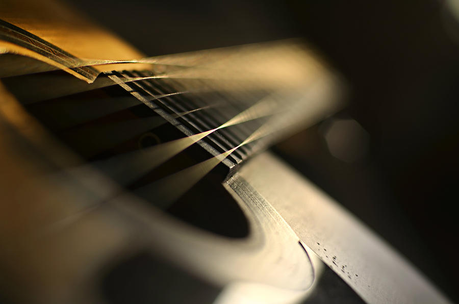 Guitar Photograph - While My Guitar Gently Weeps by Laura Fasulo