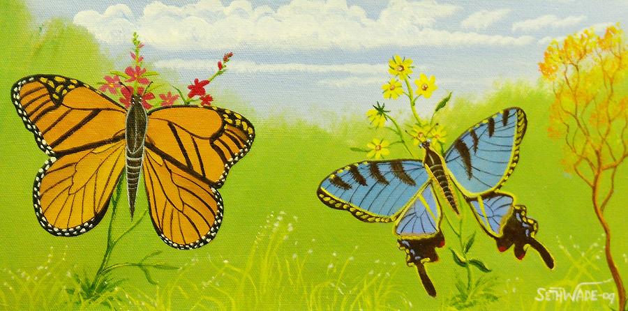 Whimsical Butterflies Painting by Seth Wade - Fine Art America