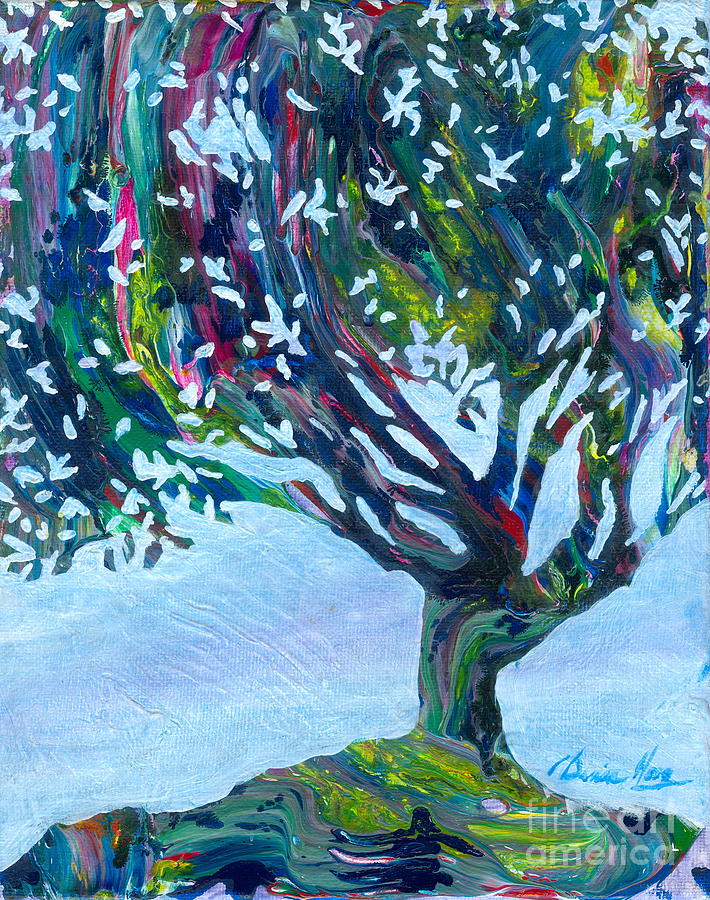 Tree Painting - Whimsical Tree by Denise Hoag