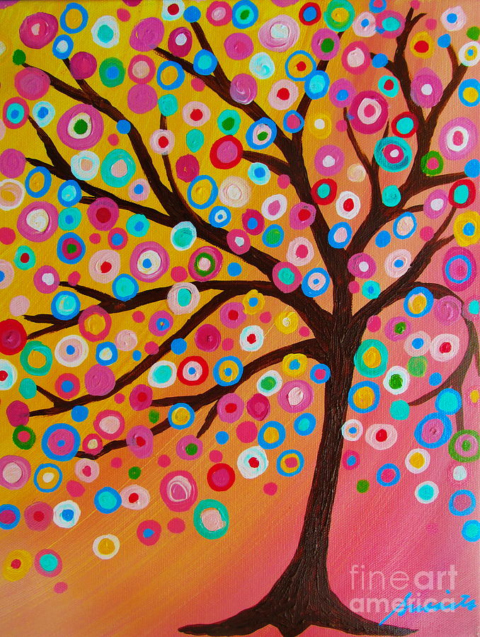 Whimsical Tree Of Life Painting by Pristine Cartera Turkus
