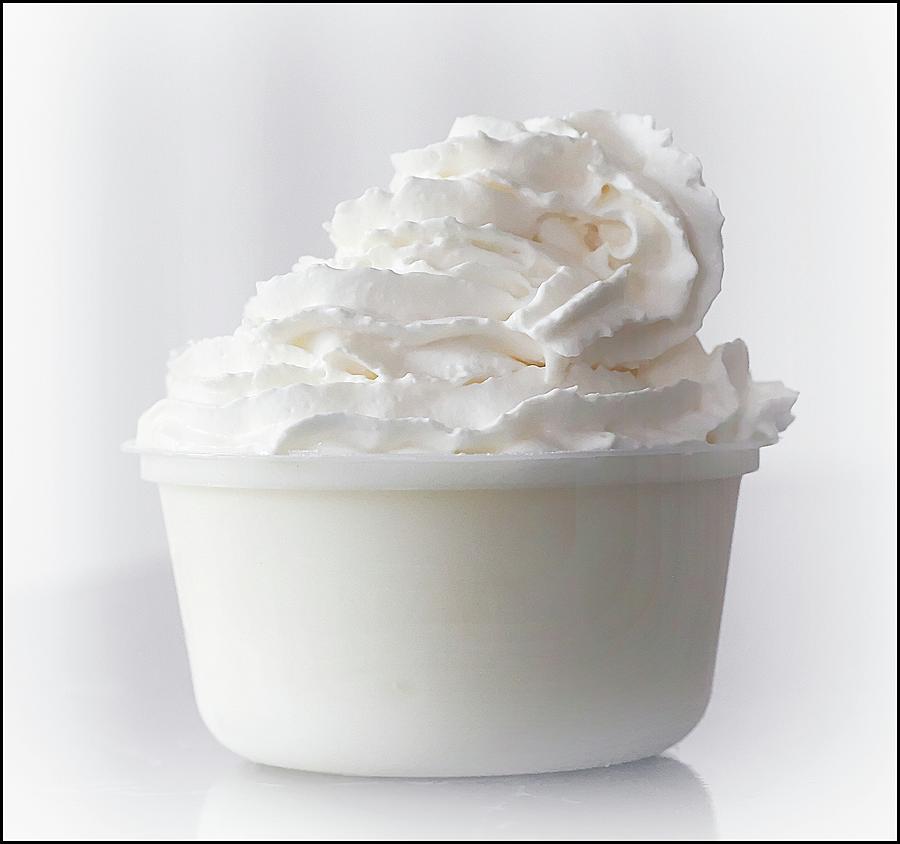 Bowl Photograph - Whipped Cream by Susan Thompson Photography