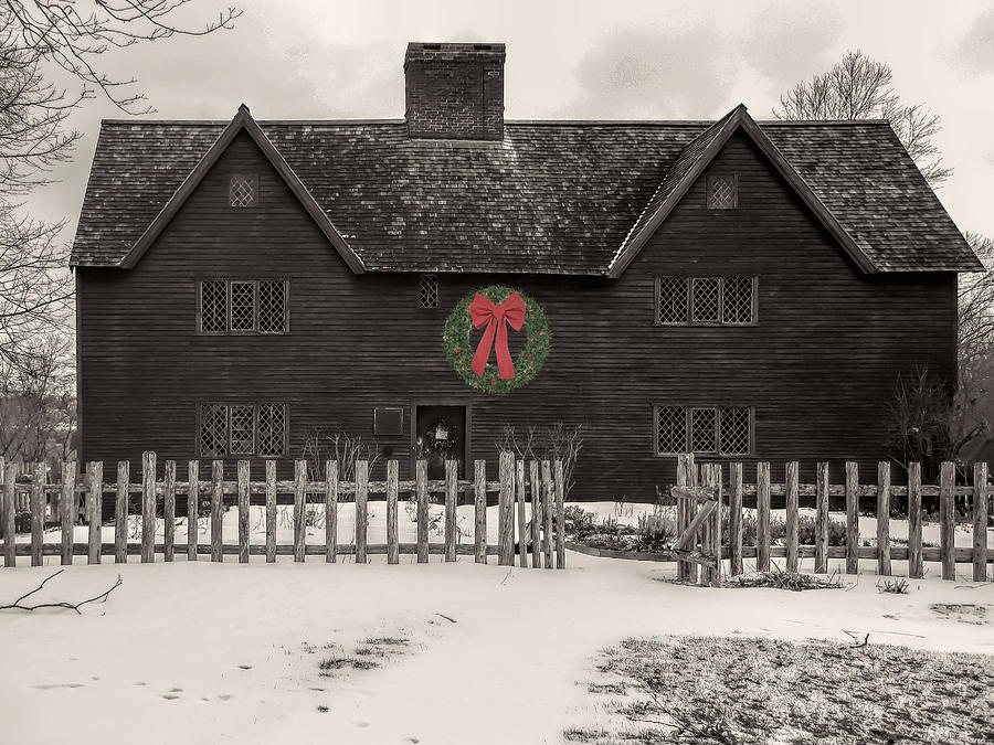 Whipple House Christmas Photograph by Stoney Stone