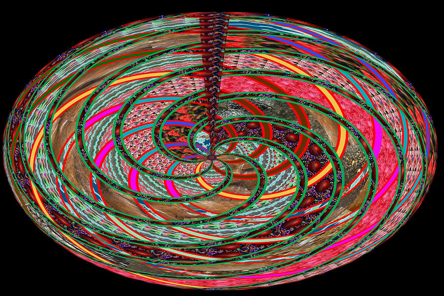 Pattern Mixed Media - Whirl Wind Colorful Cosmic Waves Energy the universe is connected and new frontiers of knowledge is  by Navin Joshi
