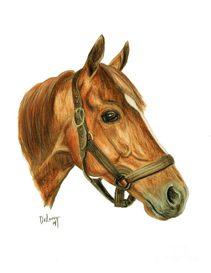 Whirlaway Painting by Pat DeLong