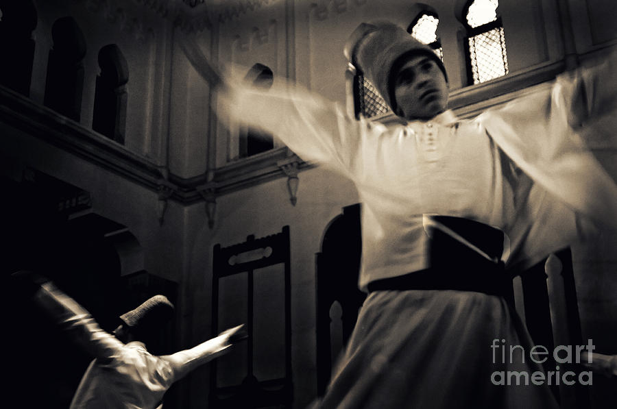 Istanbul Photograph - Whirling Dervish dance by Michel Verhoef