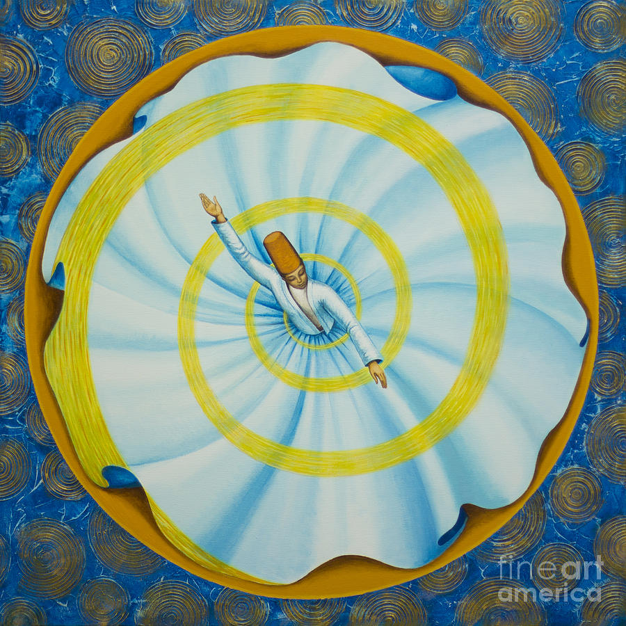 Whirling dervish Painting by Yuliya Glavnaya