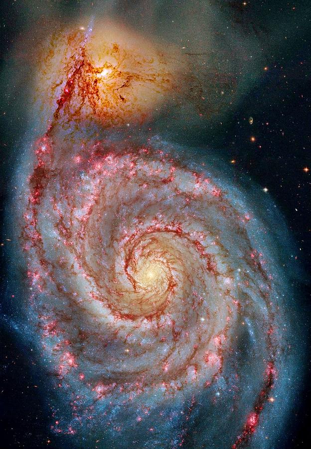 Whirlpool Galaxy in Dust Photograph by Benjamin Yeager
