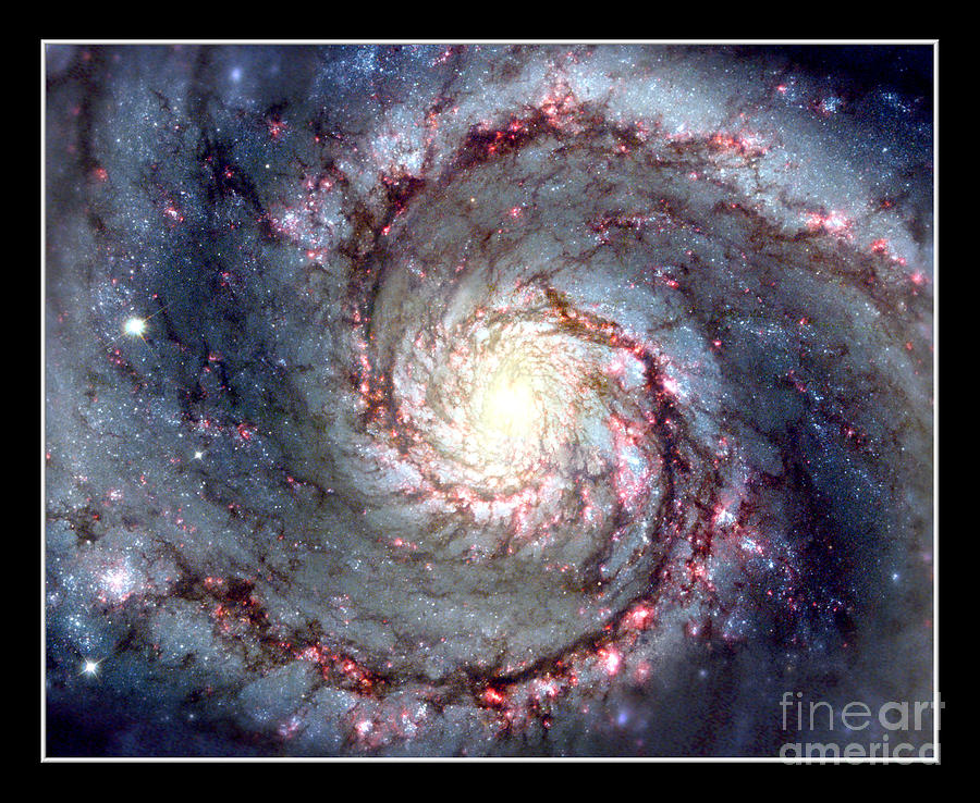 Whirlpool Galaxy NASA Photograph by Rose Santuci-Sofranko