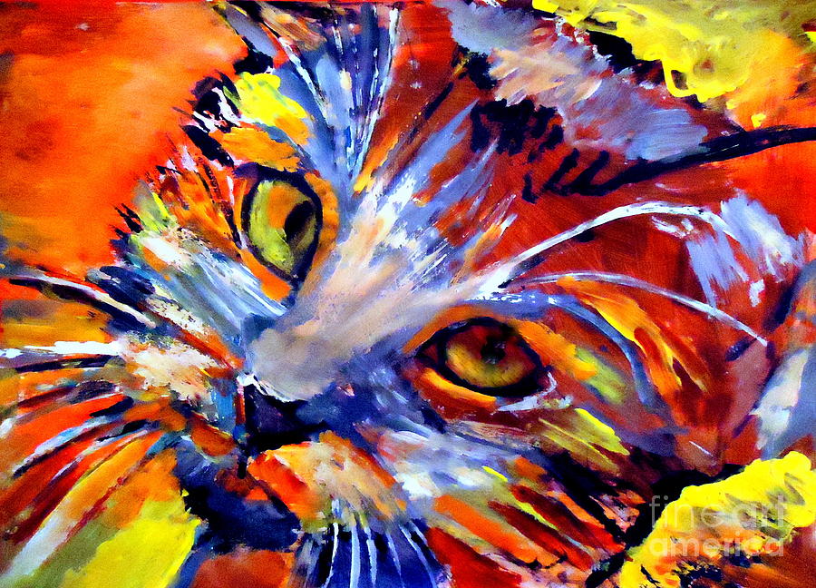  Whiskers Painting  by Helena Wierzbicki