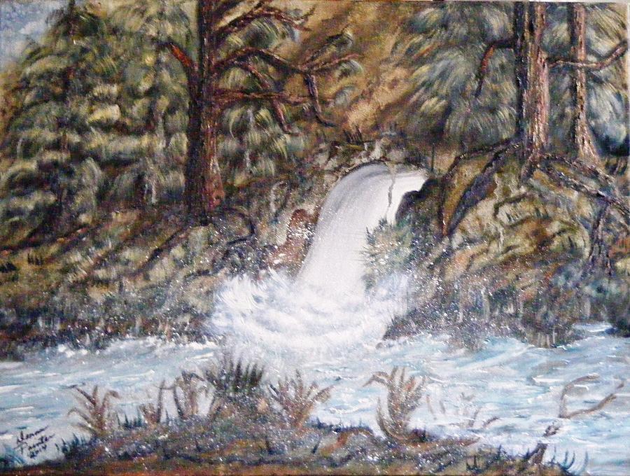 Whiskey River Painting by Donna Painter