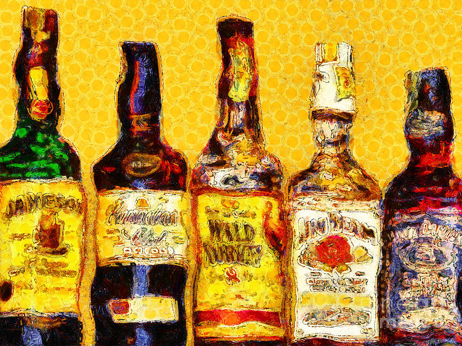 Whiskeys Inspired By Van Gogh 20140917 Photograph by Wingsdomain Art and Photography