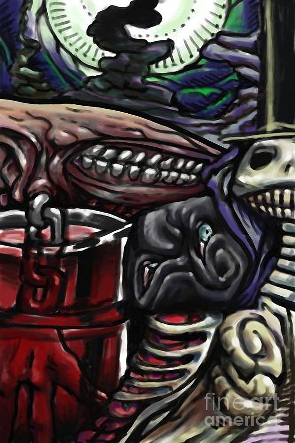 Halloween Digital Art - Whisperer by Brian Gilbert Halloween Digital Art - Whisperer by Brian Gilbert