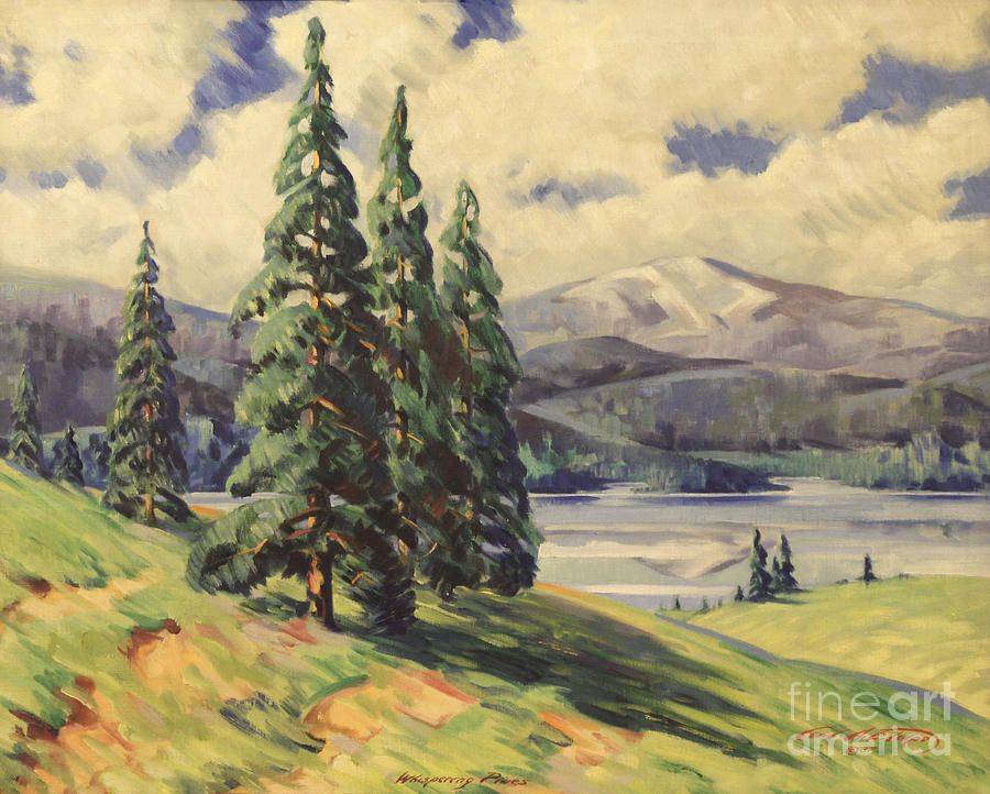 Whispering Pines 1937 Painting by Art By Tolpo Collection
