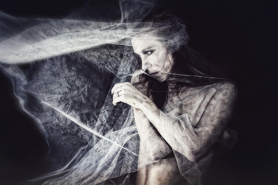 Self-portrait Photograph - Whispers by Spokenin RED