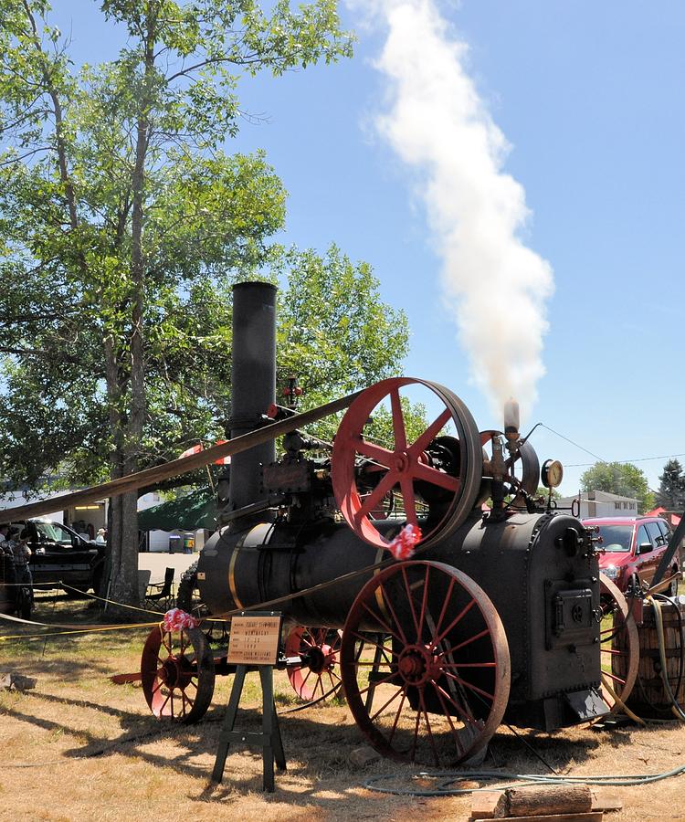 Steam Photograph - Whistle-blowing Time by Valerie Kirkwood Steam Photograph - Whistle-blowing Time by Valerie Kirkwood