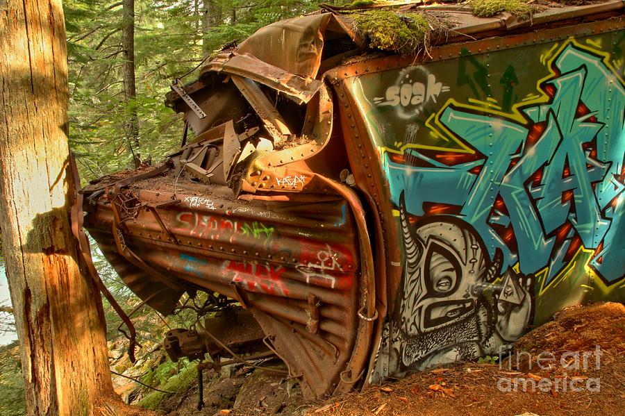 Whistler Box Car Graffiti Photograph by Adam Jewell