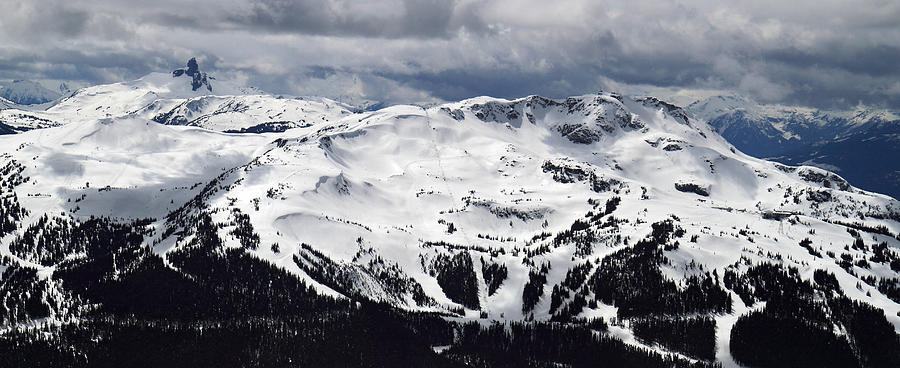 Winter Photograph - Whistler Mountain view from Blackcomb by Pierre Leclerc Photography
