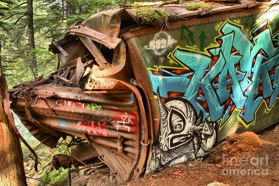Whistler Train Wreck Stopping Point Photograph by Adam Jewell