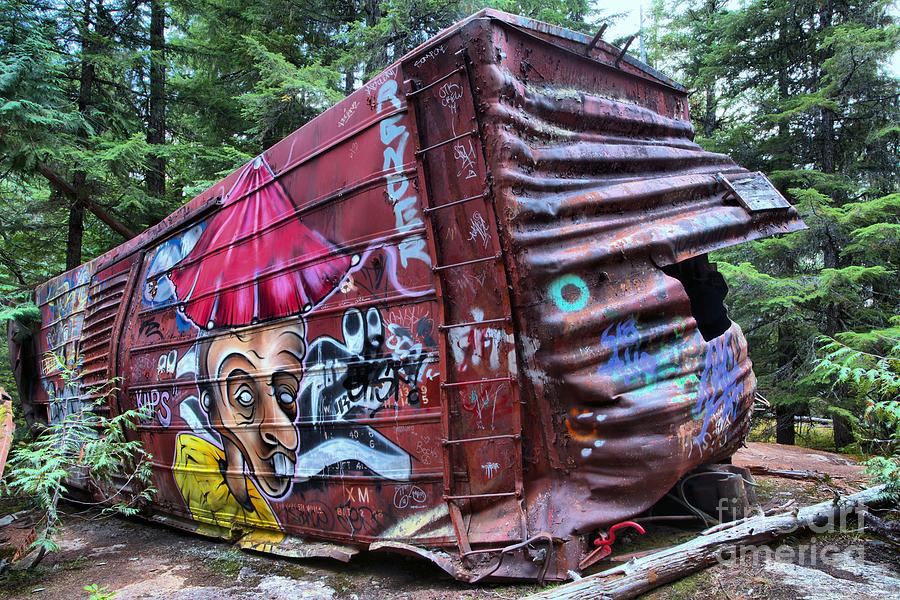 Whistler Train Wreckage In The Forest Photograph by Adam Jewell