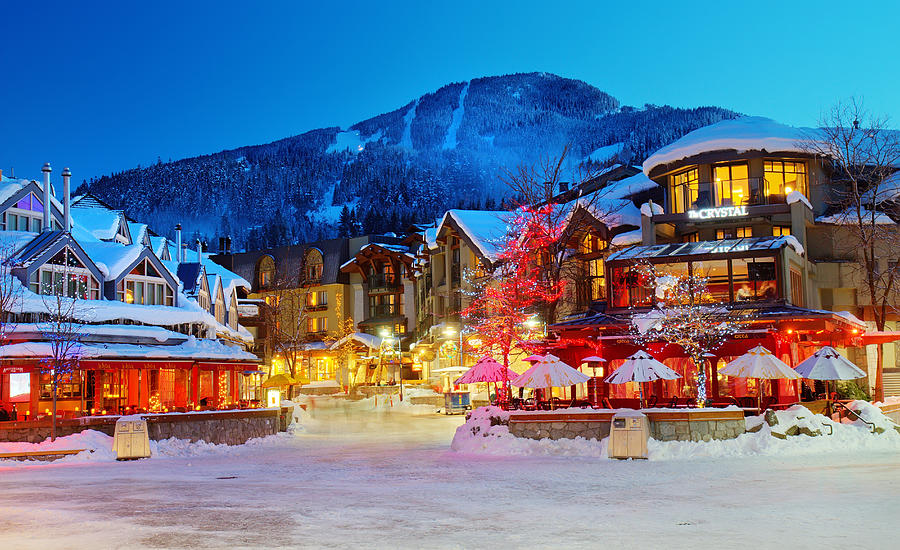 Winter Photograph - Whistler Village  by Pierre Leclerc Photography