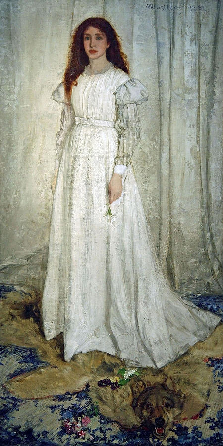 James Mcneill Whistler Photograph - Whistlers The White Girl Or Symphony In White by Cora Wandel