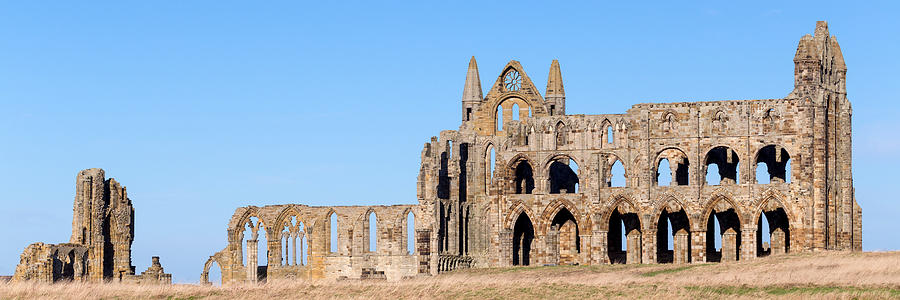 Whitby Abbey panorama Photograph by Paul Cowan