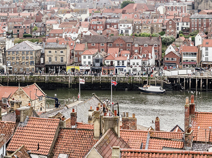 Whitby And The River Esk Photograph by David Madison