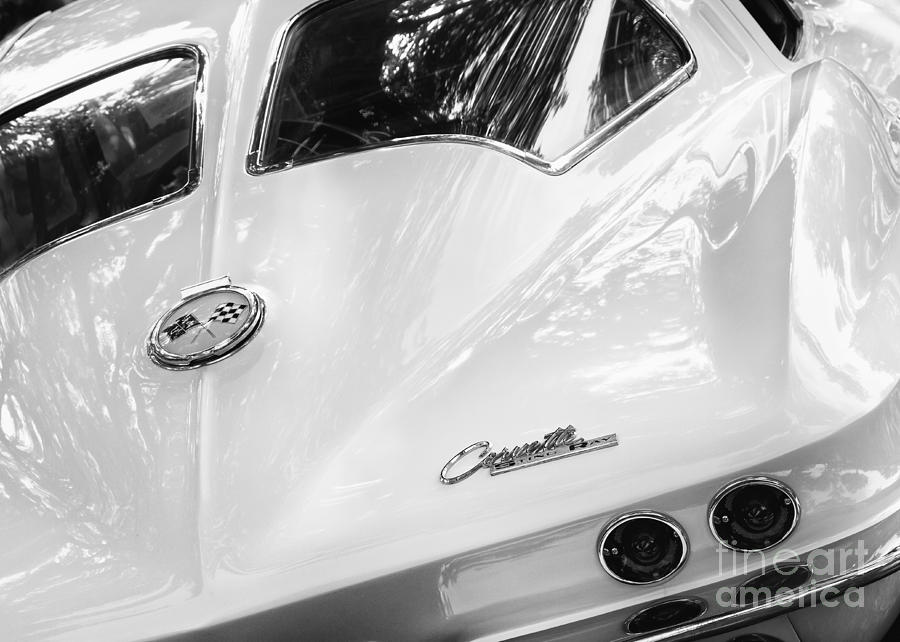 White 1963 Stingray Photograph by Dennis Hedberg
