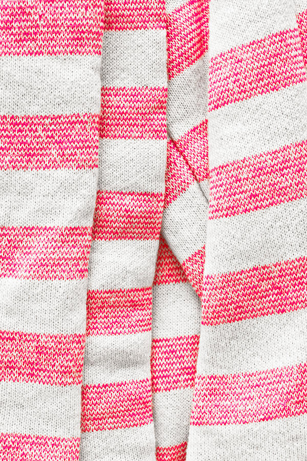Abstract Photograph - White and pink stripes by Tom Gowanlock