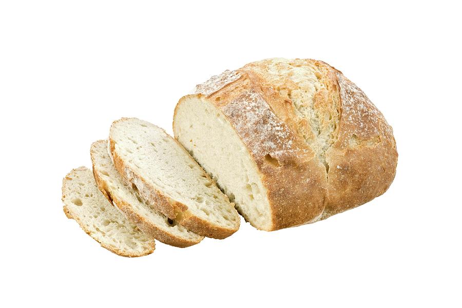 White Artisan Bread. Photograph by Geoff Kidd/science Photo Library
