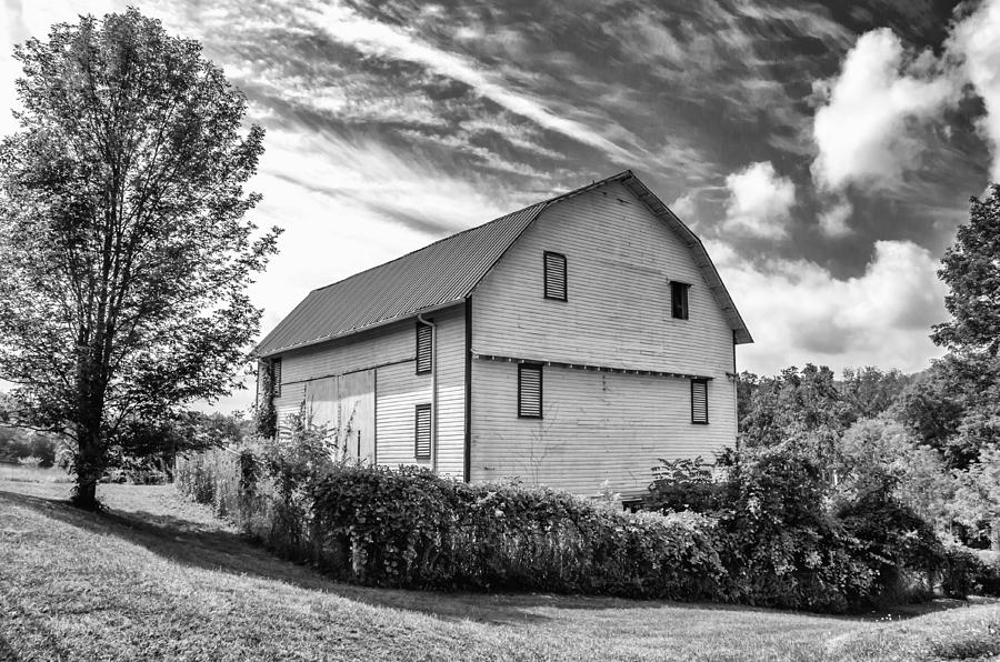 Barn Photograph - White Barn in PA by Guy Whiteley