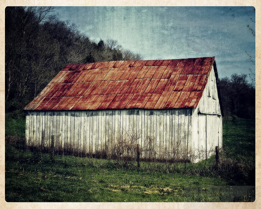 White Barn Photograph by Pam DeCamp