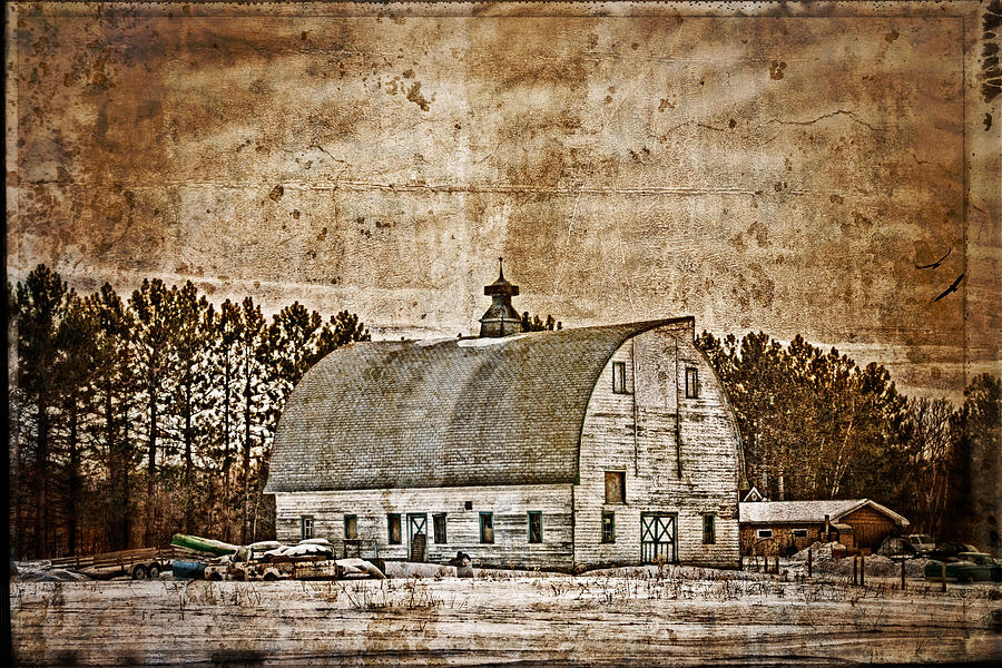 White Barn Photograph by Paul Freidlund