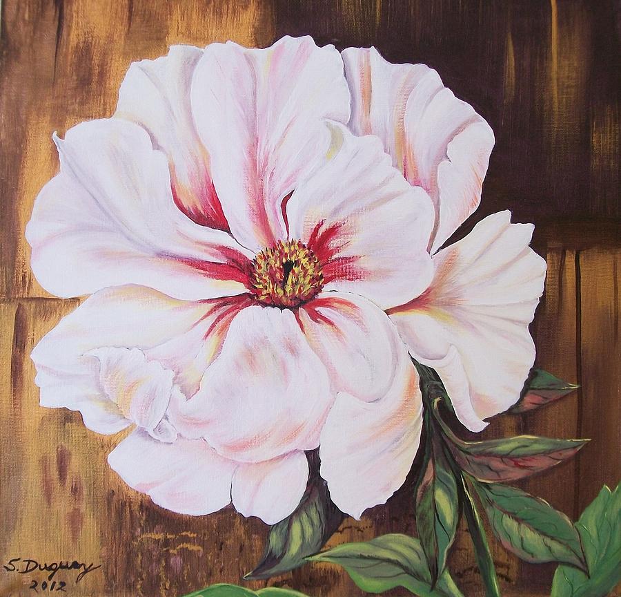 White Beauty Painting by Sharon Duguay
