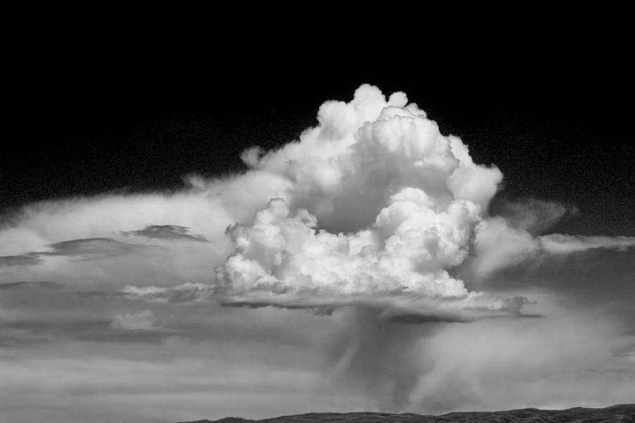 White Billowing Cloud Formation in Montana Photograph by Randall Nyhof