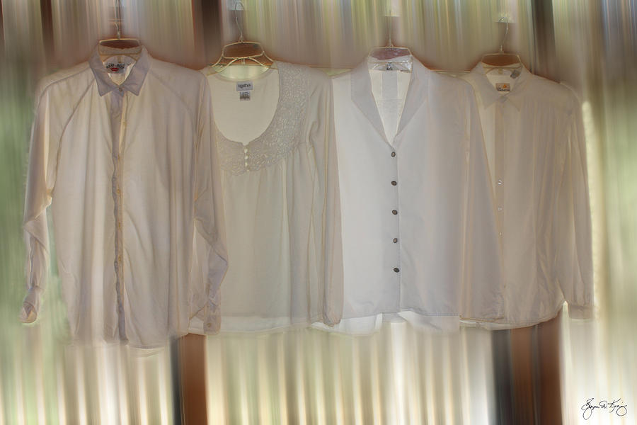 White Blouses in Color Photograph by Wayne King