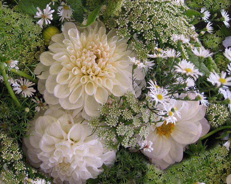 White Bouquet Photograph by Geraldine Alexander