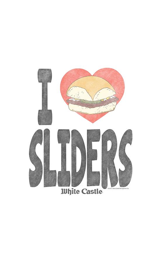 White Castle Digital Art - White Castle - I Heart Sliders by Brand A