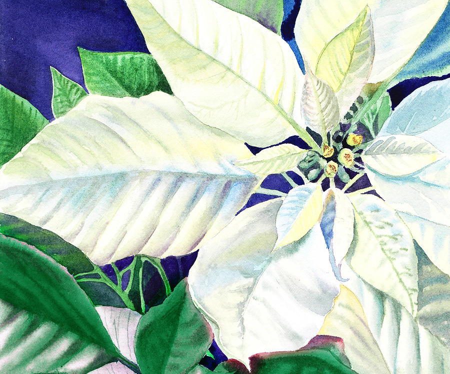 White Christmas Painting by Irina Sztukowski