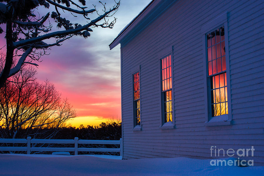 White Church Windows Photograph by Benjamin Williamson