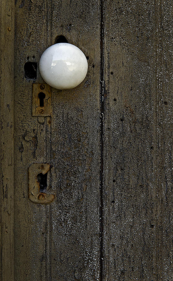White Doorknob Photograph by Murray Bloom