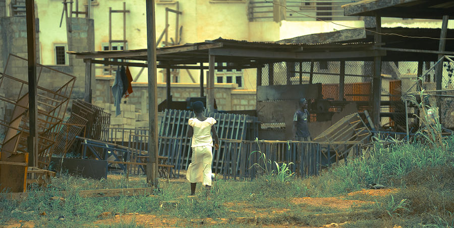 White Dress, Ghana Photograph by Ronda Broatch