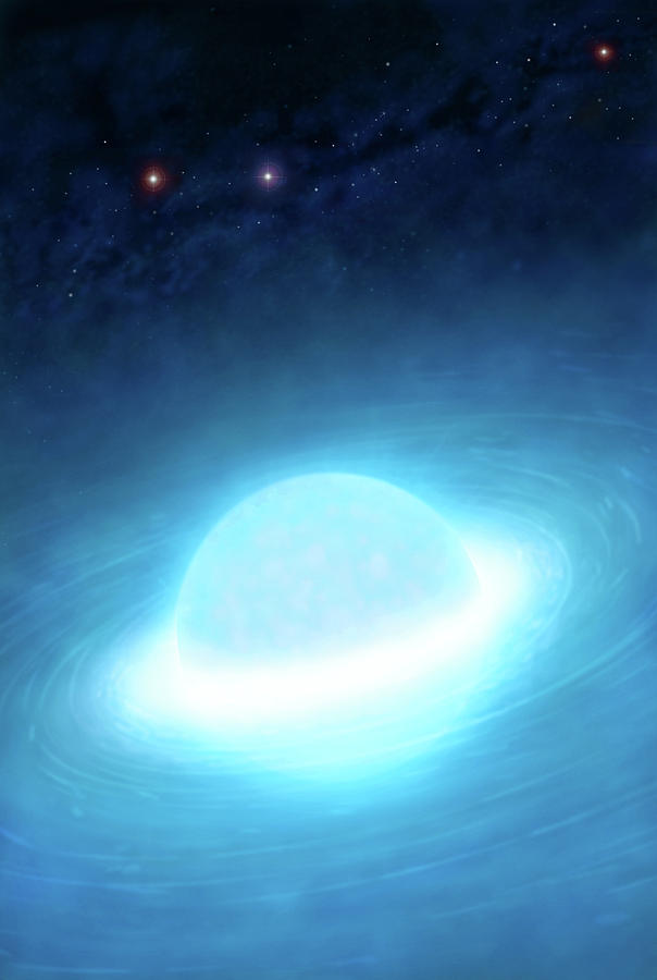 Space Photograph - White Dwarf Star by Mark Garlick/science Photo Library
