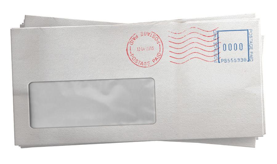 Mail Digital Art - White Envelope Stack by Allan Swart